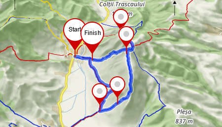 Piatra Secuiului trail map